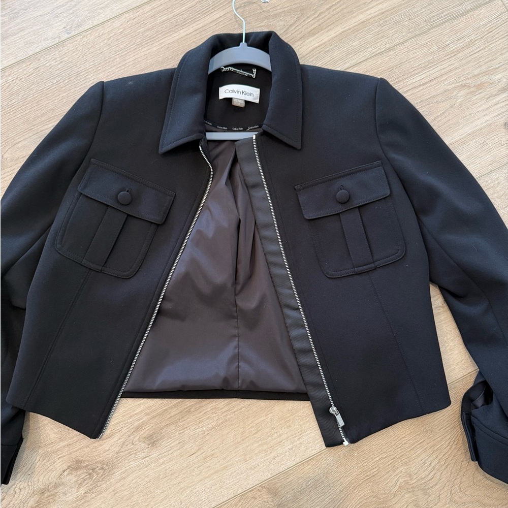 Calvin Klein Black Blazer Classic Tailored Design